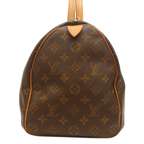 LOUIS VUITTON Authentic Brown Monogram Speedy 35 Boston Bag - Picture 3 of 13